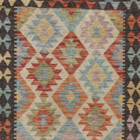 Rust Gold And Orange Tribal Washable Indoor Outdoor Area Rug Photo 6
