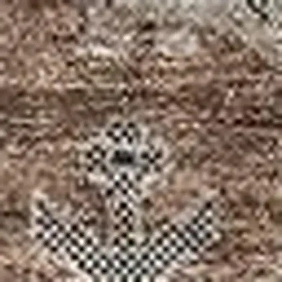 Rust Gray And Charcoal Oriental Washable Area Rug With UV Protection Photo 5