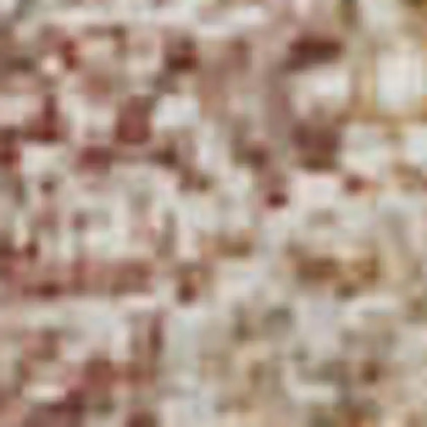 Rust Gray And Ivory Abstract Washable Area Rug With UV Protection Photo 1