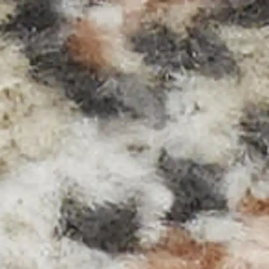 Rust Green And Black Floral Distressed Area Rug Photo 2