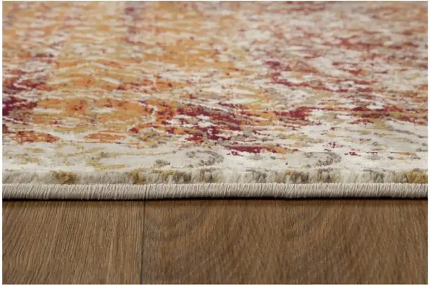 Rust And Ivory Oriental Area Rug Photo 7