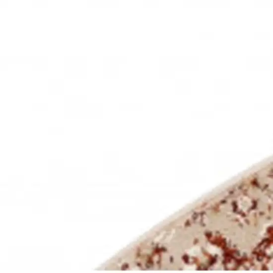 8' Rust And Ivory Oriental Round Rug Photo 6