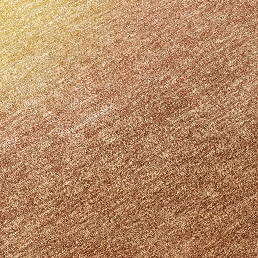 Rust Orange And Wheat Abstract Washable Indoor Outdoor Area Rug Photo 1