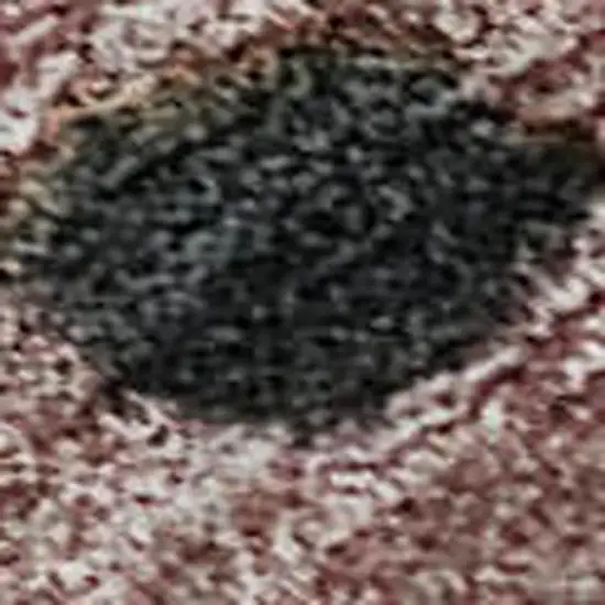 Rust Teal And Ivory Polka Dot Washable Area Rug With UV Protection Photo 2