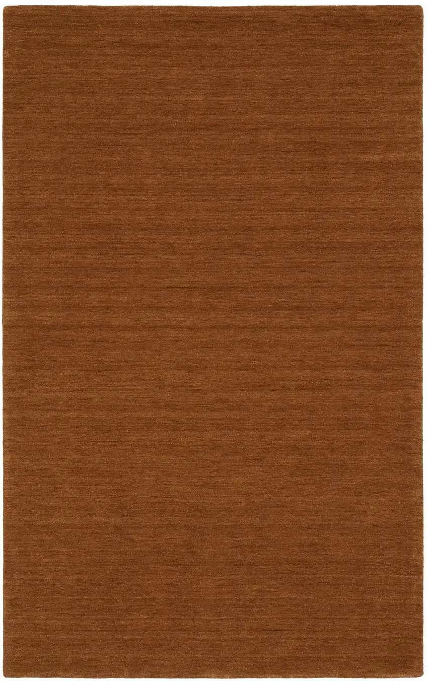 Rust Wool Hand Tufted Area Rug Photo 2