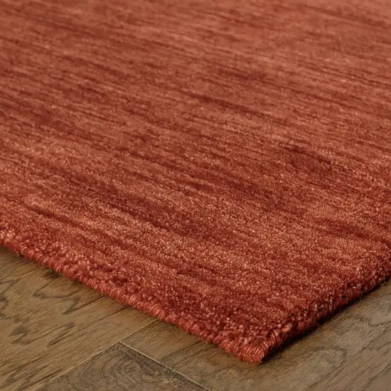 Rust Wool Hand Tufted Area Rug Photo 8