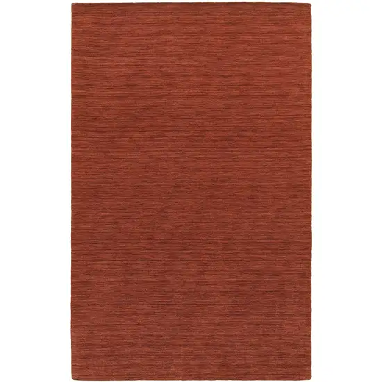 Rust Wool Hand Tufted Area Rug Photo 2