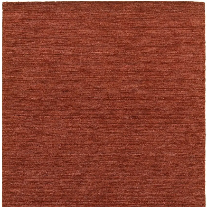 Rust Wool Hand Tufted Area Rug Photo 5