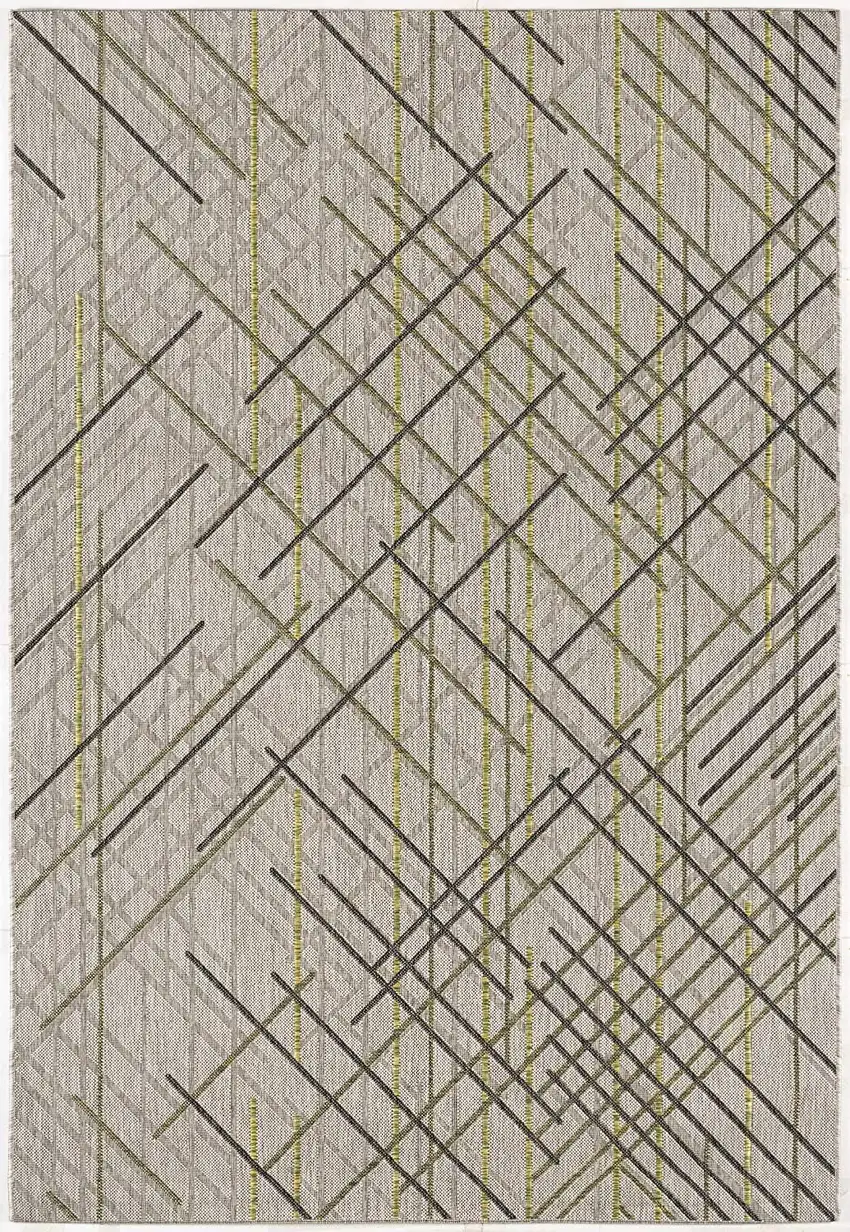 Sage Abstract Linework Area Rug Photo 1