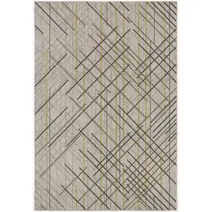 Photo of Sage Abstract Linework Area Rug