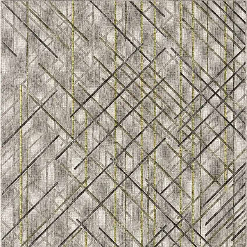 Sage Abstract Linework Area Rug Photo 5