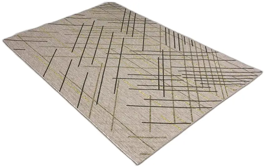 Sage Abstract Linework Area Rug Photo 4
