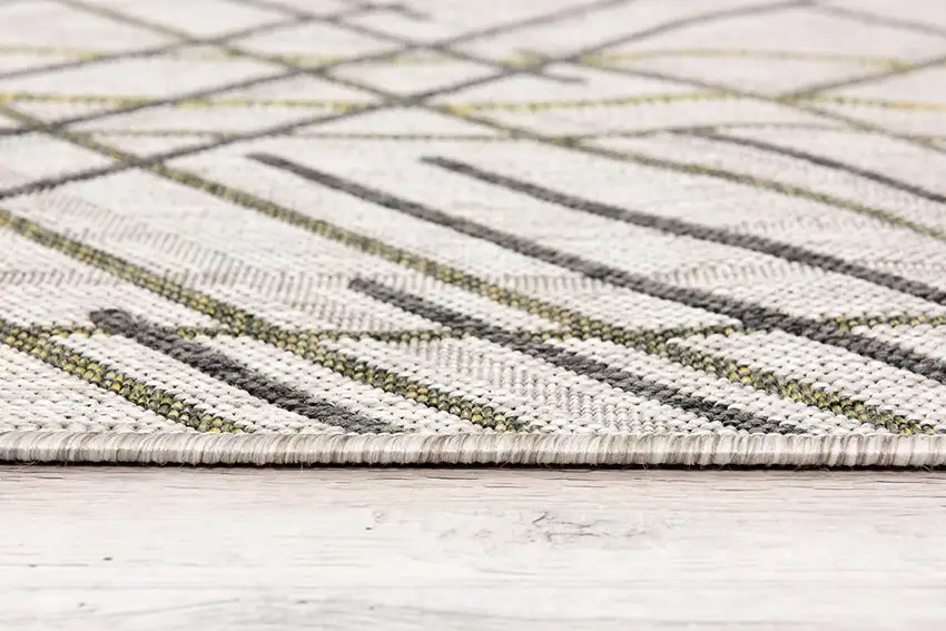 Sage Abstract Linework Area Rug Photo 2