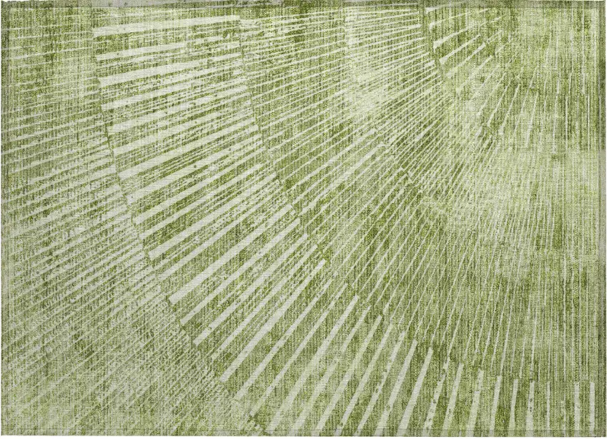 Sage Abstract Washable Non Skid Indoor Outdoor Area Rug Photo 2