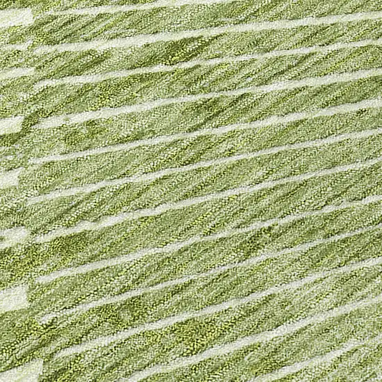 Sage Abstract Washable Non Skid Indoor Outdoor Area Rug Photo 8