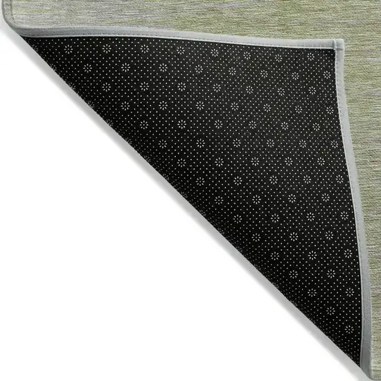 Sage And Artichoke Green Abstract Washable Indoor Outdoor Area Rug Photo 4