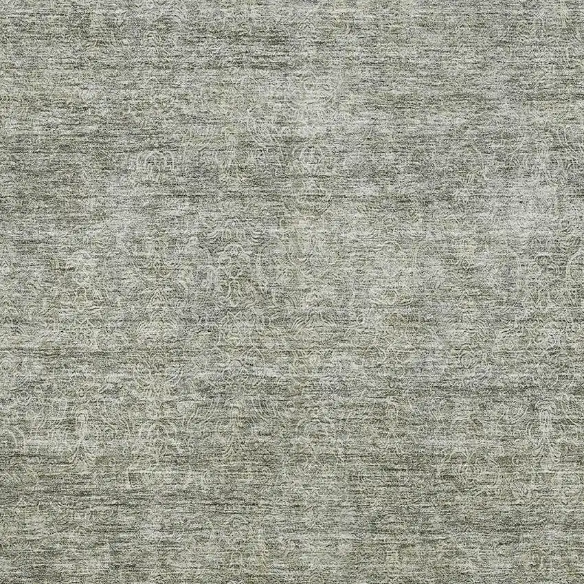 Sage And Beige Abstract Washable Area Rug With UV Protection Photo 2