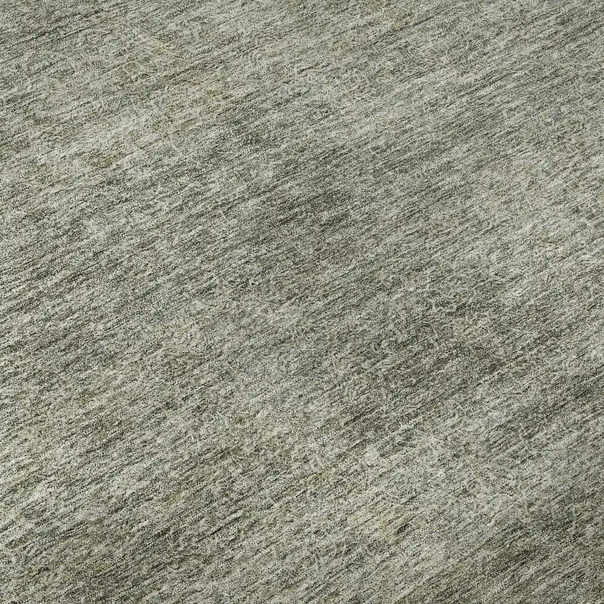 Sage And Beige Abstract Washable Area Rug With UV Protection Photo 9