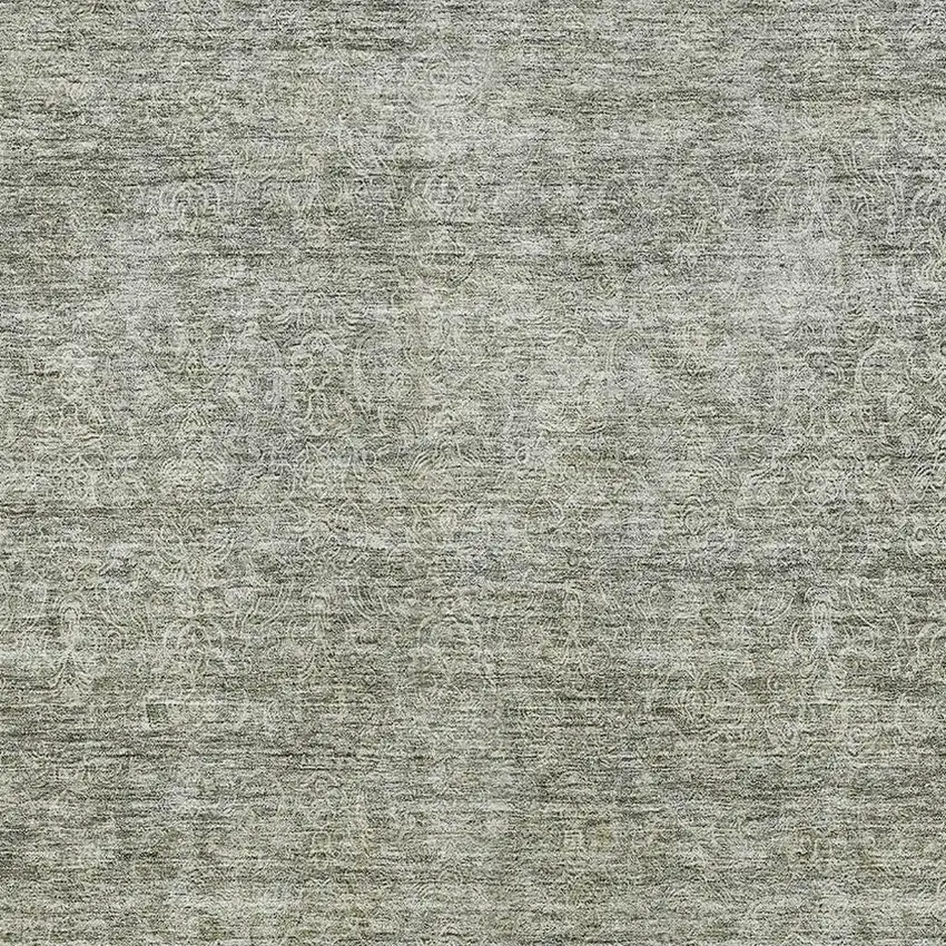 Sage And Beige Abstract Washable Area Rug With UV Protection Photo 2