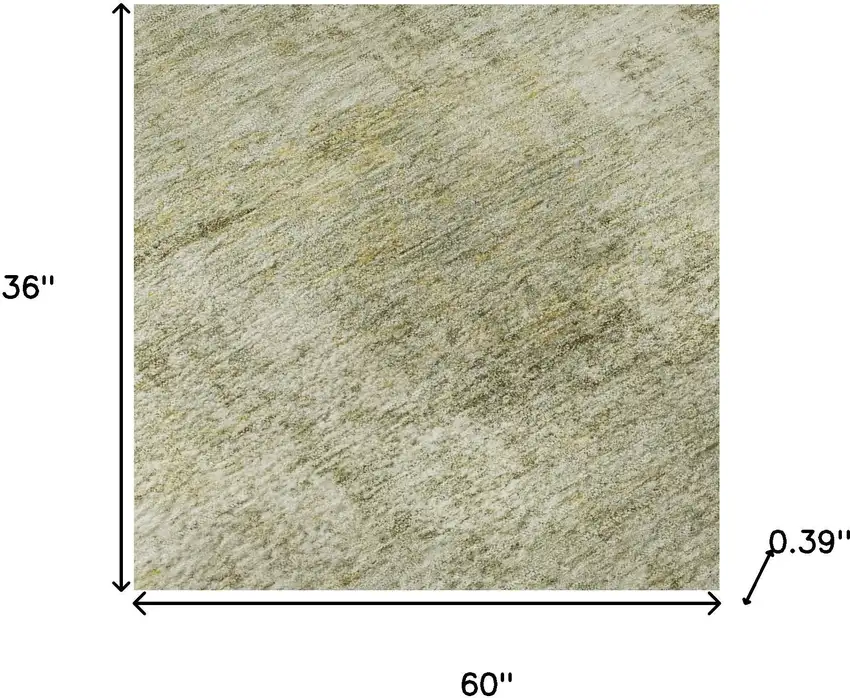 Sage And Beige Abstract Washable Area Rug With UV Protection Photo 7