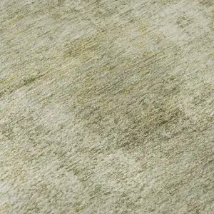 Photo of Sage And Beige Abstract Washable Area Rug With UV Protection