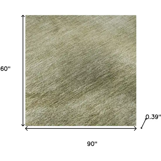 Sage And Beige Abstract Washable Area Rug With UV Protection Photo 7