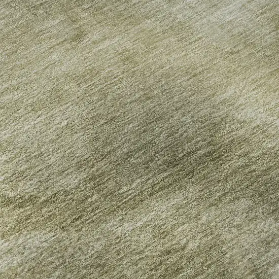 Sage And Beige Abstract Washable Area Rug With UV Protection Photo 1