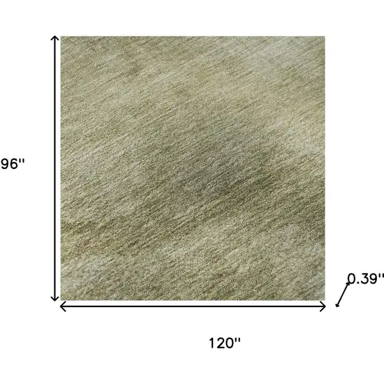 Sage And Beige Abstract Washable Area Rug With UV Protection Photo 8