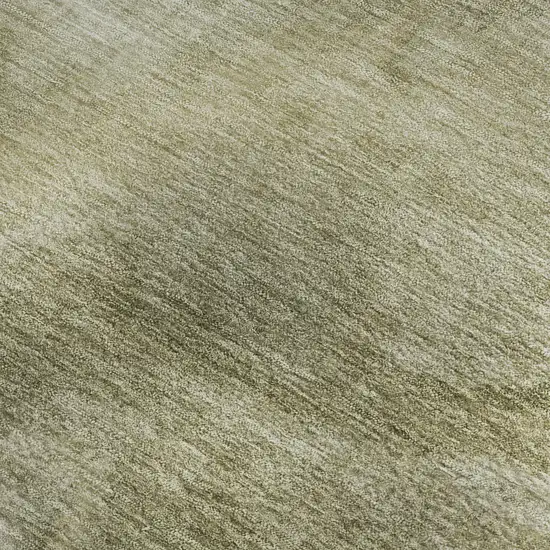 Sage And Beige Abstract Washable Area Rug With UV Protection Photo 3