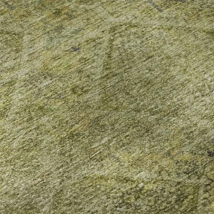 Sage And Beige Geometric Washable Area Rug With UV Protection Photo 8