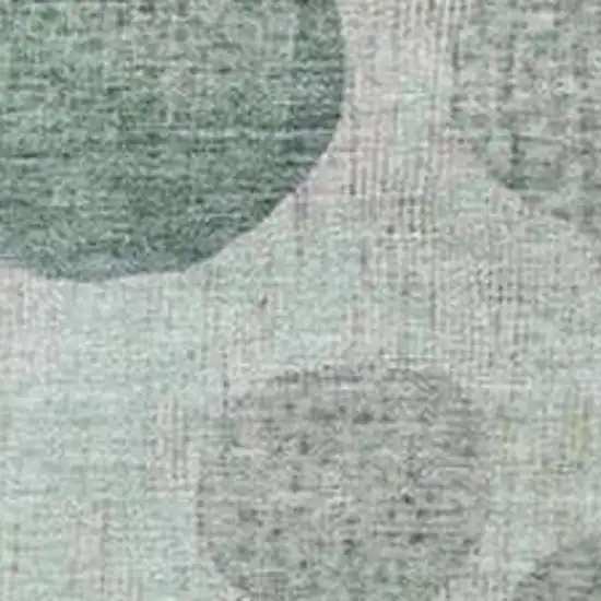 Sage And Beige Geometric Washable Indoor Outdoor Area Rug Photo 3