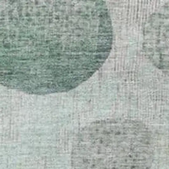 Sage And Beige Geometric Washable Indoor Outdoor Area Rug Photo 3