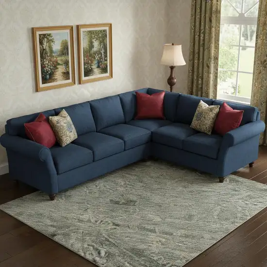 Sage And Beige Medallion Washable Area Rug With UV Protection Photo 2