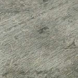 Photo of Sage And Beige Medallion Washable Area Rug With UV Protection