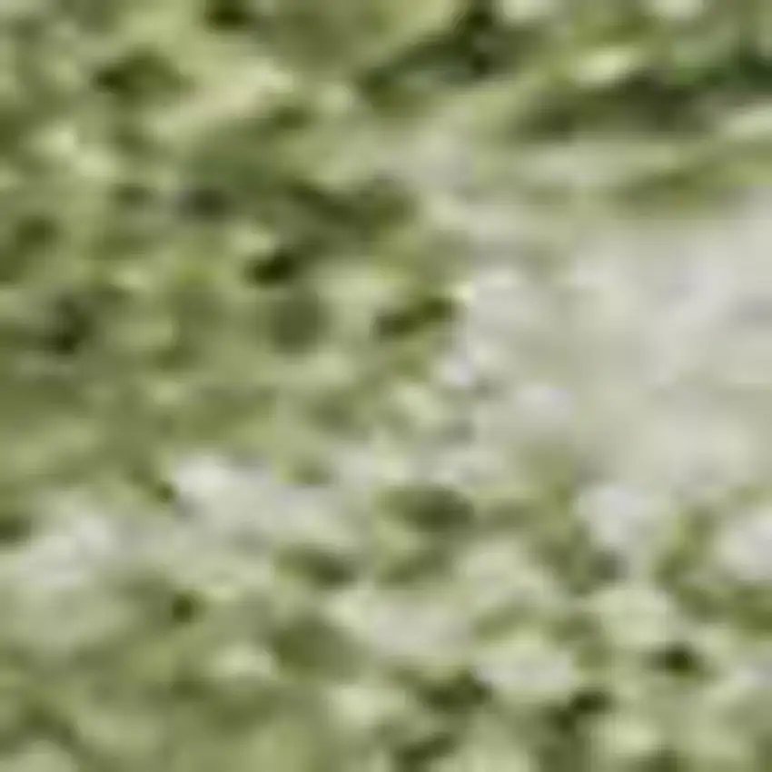 Sage And Beige Striped Washable Area Rug With UV Protection Photo 1