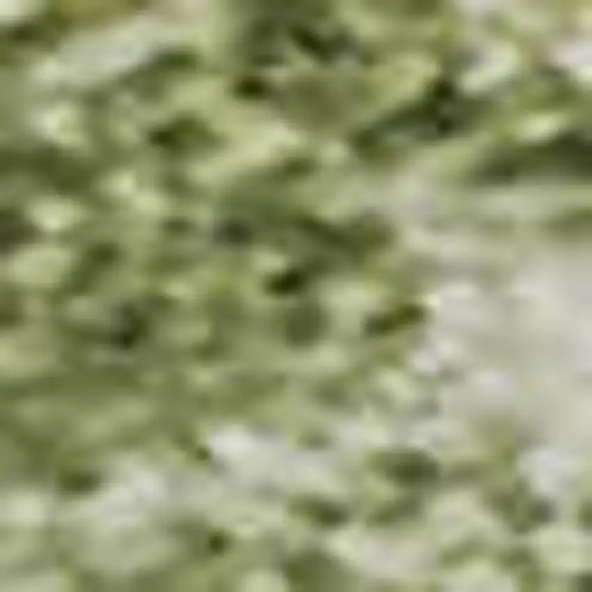 Sage And Beige Striped Washable Area Rug With UV Protection Photo 1