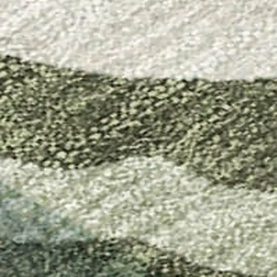 Sage And Beige Tribal Washable Indoor Outdoor Area Rug Photo 2