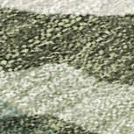 Sage And Beige Tribal Washable Indoor Outdoor Area Rug Photo 1