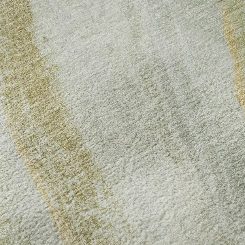 Sage And Copper Abstract Washable Area Rug With UV Protection Photo 8