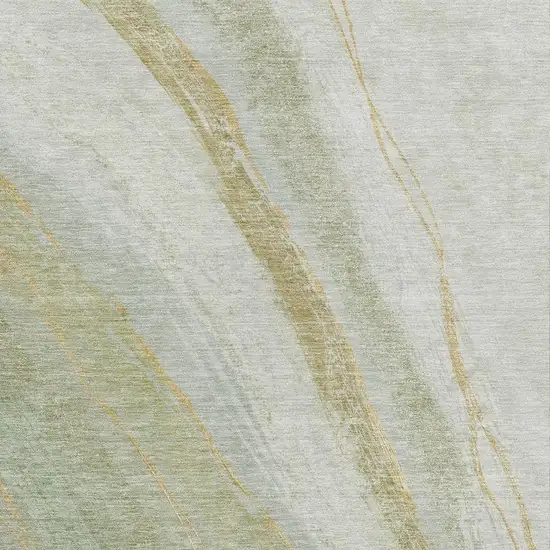 Sage And Copper Abstract Washable Indoor Outdoor Area Rug Photo 3