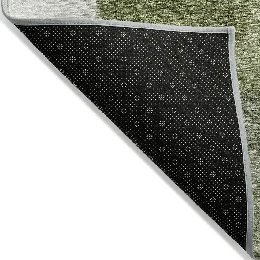 Sage And Fern Green Geometric Washable Indoor Outdoor Area Rug Photo 4
