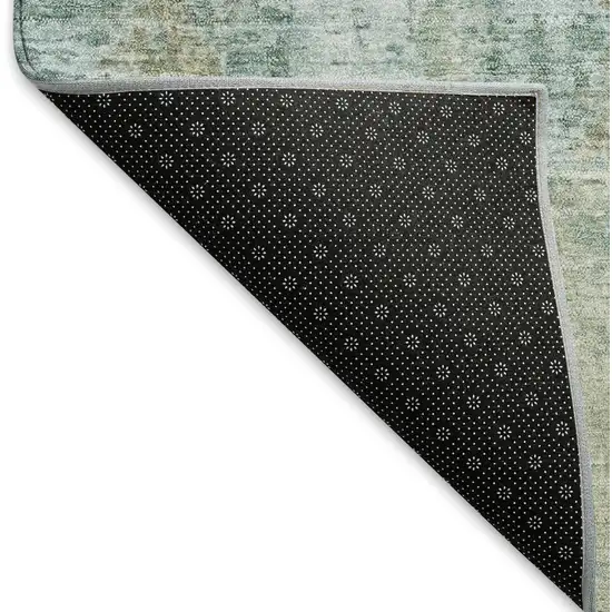 Sage And Gray Abstract Washable Indoor Outdoor Area Rug Photo 5