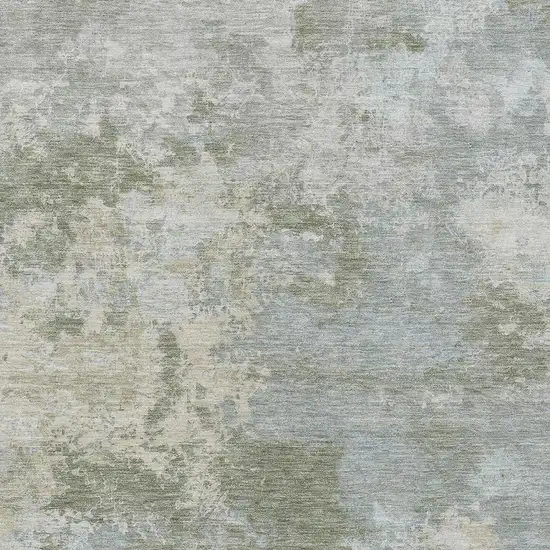 Sage And Gray Abstract Washable Indoor Outdoor Area Rug Photo 2