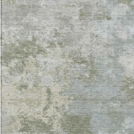 Sage And Gray Abstract Washable Indoor Outdoor Area Rug Photo 2