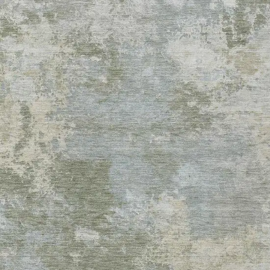 Sage And Gray Abstract Washable Indoor Outdoor Area Rug Photo 2