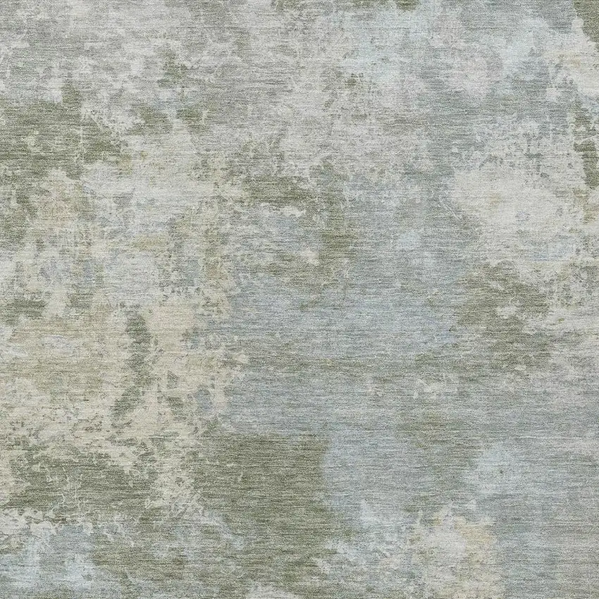 Sage And Gray Abstract Washable Indoor Outdoor Area Rug Photo 2