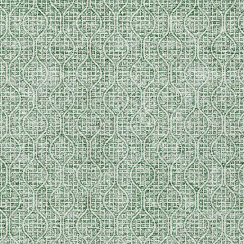 Sage And Gray Geometric Washable Indoor Outdoor Area Rug Photo 5
