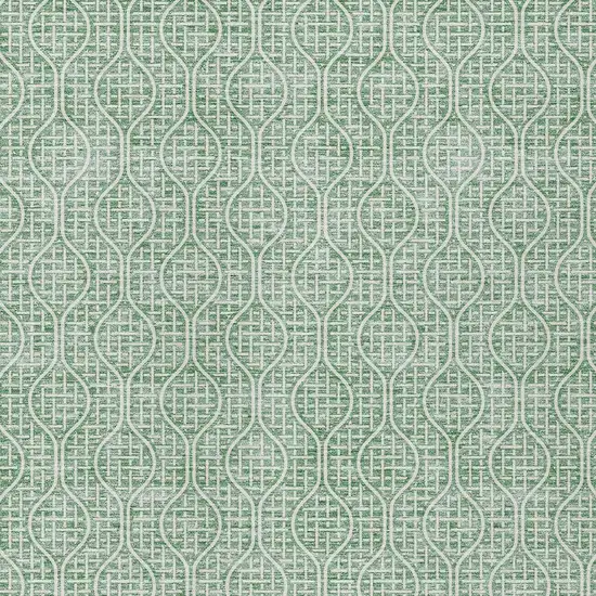 Sage And Gray Geometric Washable Indoor Outdoor Area Rug Photo 5