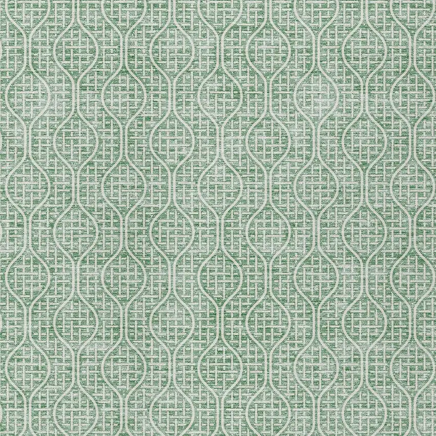 Sage And Gray Geometric Washable Indoor Outdoor Area Rug Photo 5