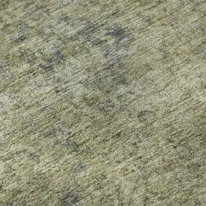 Photo of Sage And Gray Oriental Washable Area Rug With UV Protection